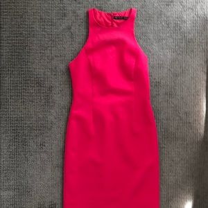 Zara Pink Racerback fitted dress XS